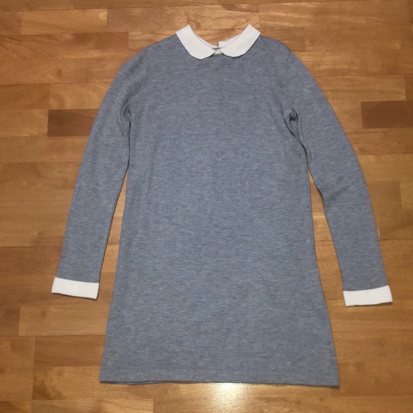 Forever 21 Grey Long Sleeve Dress Size S - Picture 1 of 5